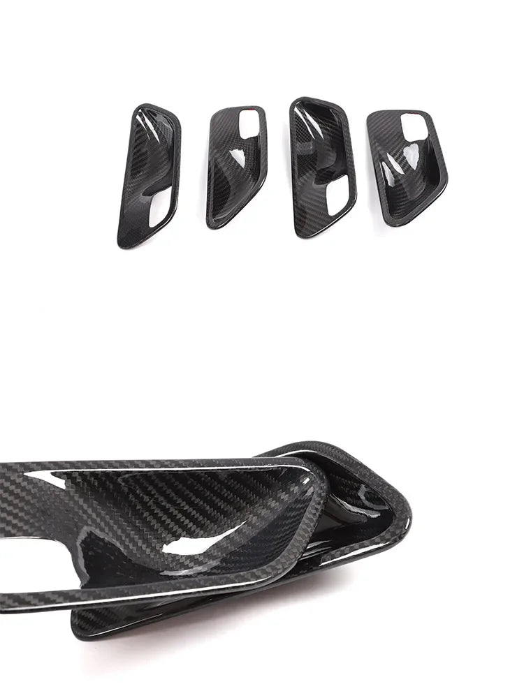 Carbon Fiber Inner Door Bowl Cover for BMW 3 & 4 Series (2013-2019).