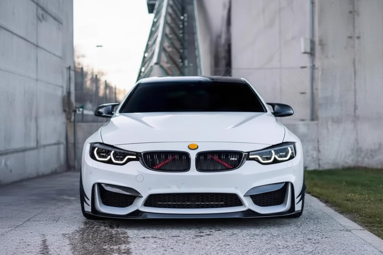 Carbon Fiber Front Bumper Side Spoiler Splitter For BMW F-Series 2015-2020