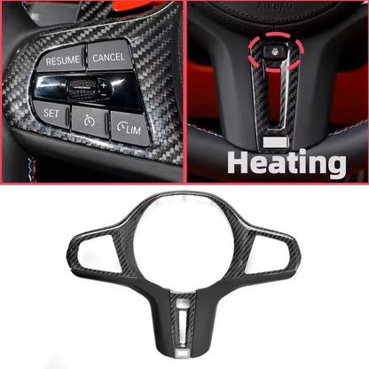 Carbon Fiber Steering Wheel Trim For BMW G-Series