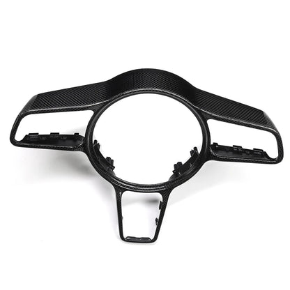 Carbon Fiber Steering Wheel Trim For Porsche Panamera 2017-2020