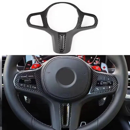 Carbon Fiber Steering Wheel Trim For BMW G-Series