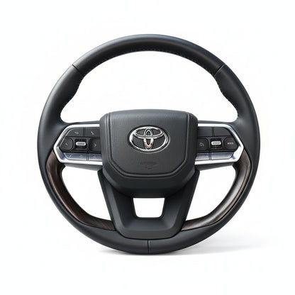 Carbon Fiber Steering Wheel Trim For Toyota Land Cruiser 300 LC300 2022-2024