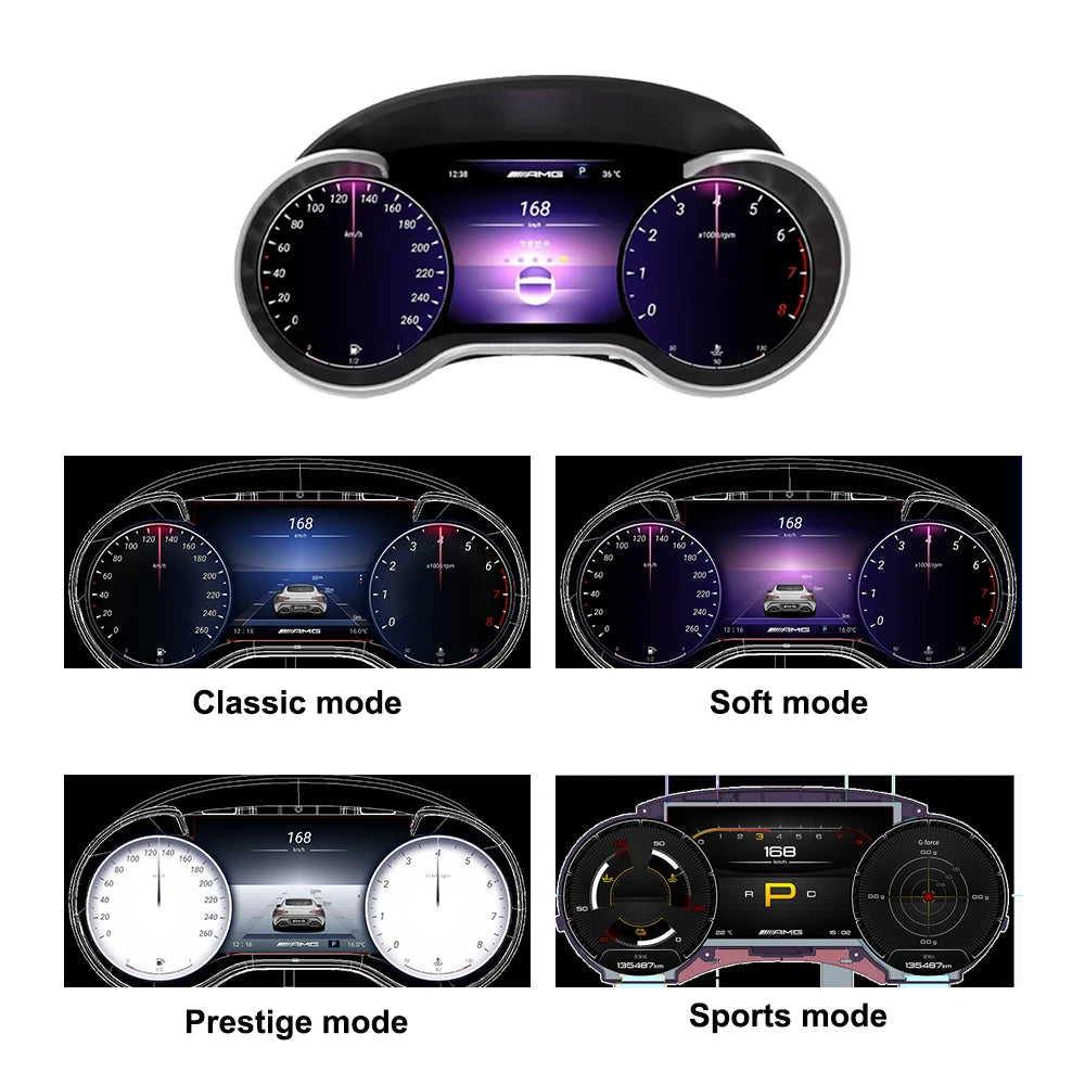 Digital Cluster for Mercedes-Benz GLE GLS W166 X166 2016-2019