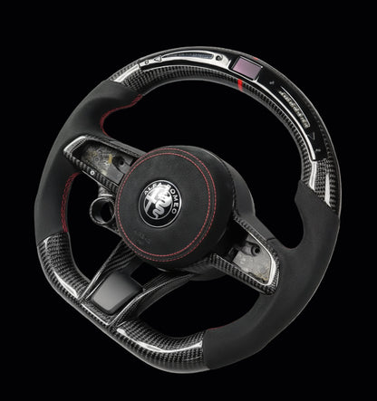 Customs Steering Wheel for Alfa Romeo Giulia Stelvio Quadrifoglio 2020-2022