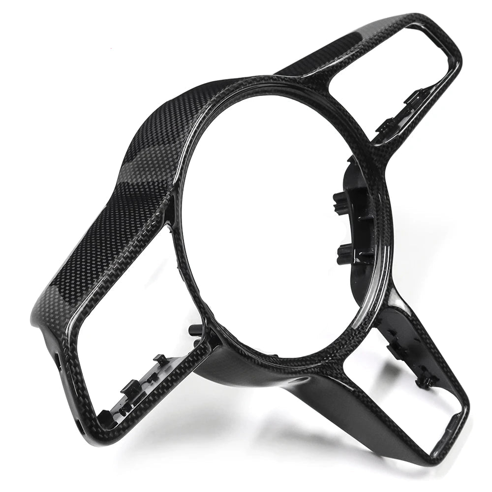 Carbon Fiber Steering Wheel Trim For Porsche Panamera 2017-2020