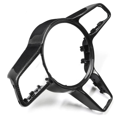 Carbon Fiber Steering Wheel Trim For Porsche Panamera 2017-2020