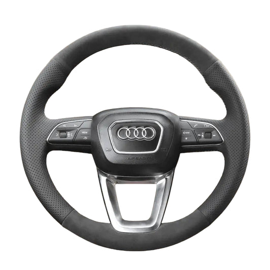 Steering Wheel Cover for Audi A3 A4 A5 Q3 Q5 Q7 Q8 RS S3 S4 S5 SQ5 SQ7 SQ8