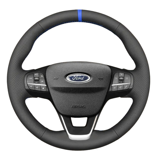 Steering Wheel Cover for Ford Focus Bronco Sport Escape E-transit Fiesta Maverick Kuga Puma Tourneo Custom Transit Custom 2017-2025