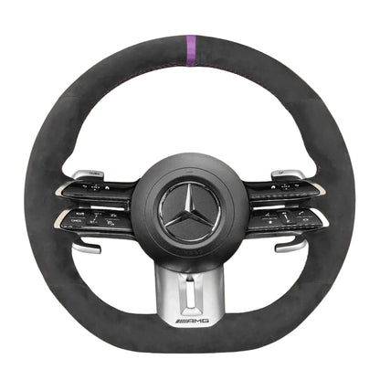 Steering Wheel Cover for Mercedes-Benz C-Class W206 E-Class W213 S-Class W223 2021-2024