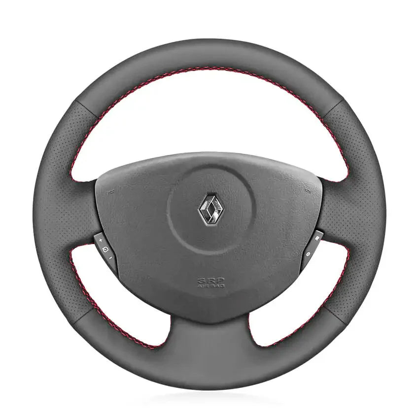 Steering Wheel Cover for Renault Clio Twingo 2 Logan Sandero 1 / Dacia Logan Sandero 2001-2015