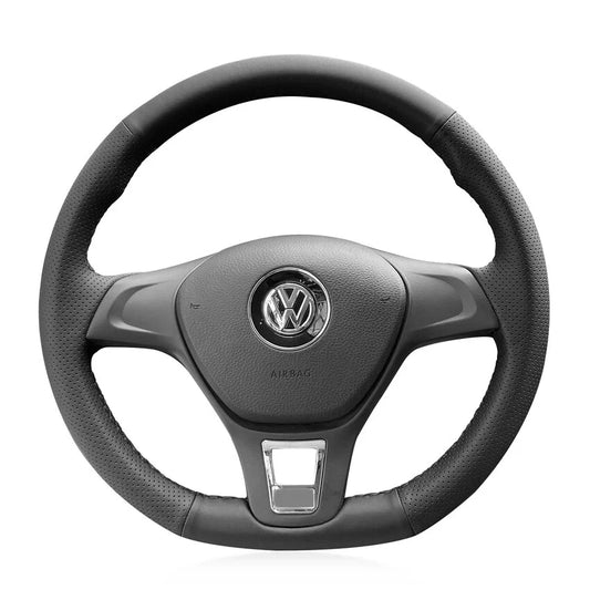 Steering Wheel Cover for Volkswagen Golf 7 Sportsvan Polo 5 Jetta Up! Passat T-Roc Touran Caddy Crafter 2013-2021