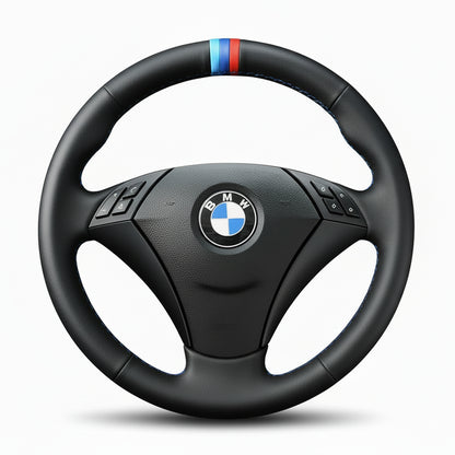 Leather Steering Wheel Cover for BMW 5 Series E60 E61 2003-2010