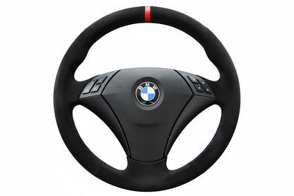 Alcantara Steering Wheel Cover for BMW 5 Series E60 E61 2003-2010