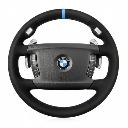 Alcantara Steering Wheel Cover for BMW 7 Series E65 E66 E67 E68 2002-2008