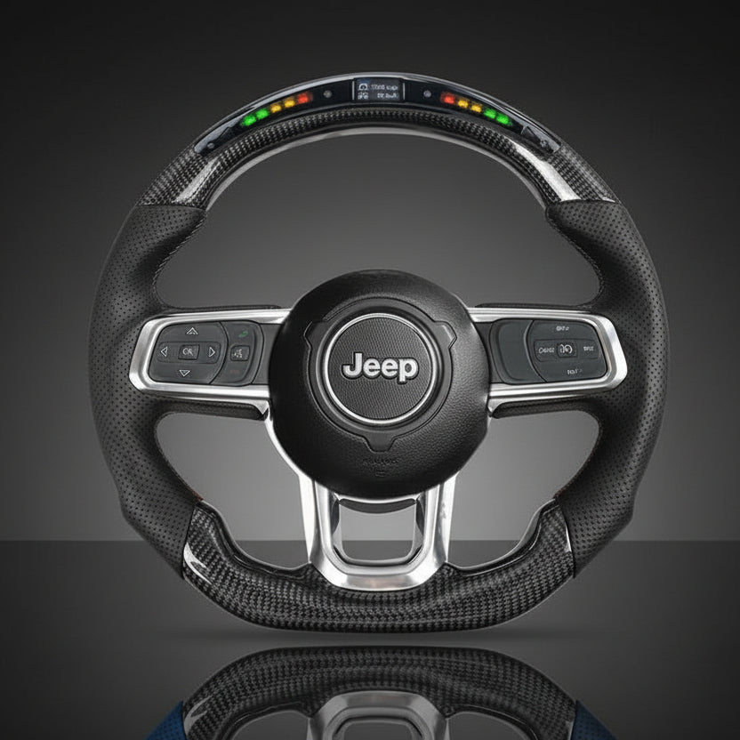 Jeep steering wheel with led screen
