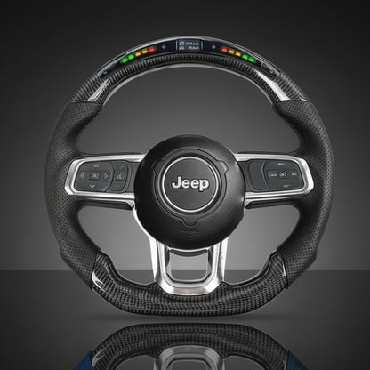 Jeep steering wheel with led screen