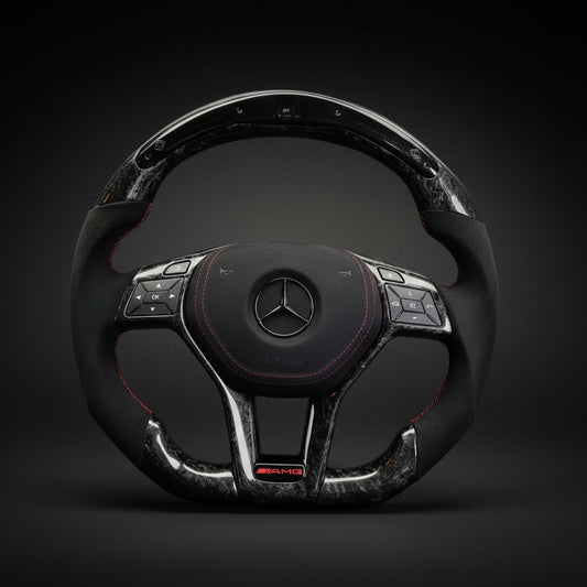 Carbon Fiber Steering Wheel For Mercedes-Benz C / E / A / CLS / GLA / SL / SLK Class (2008-2020)