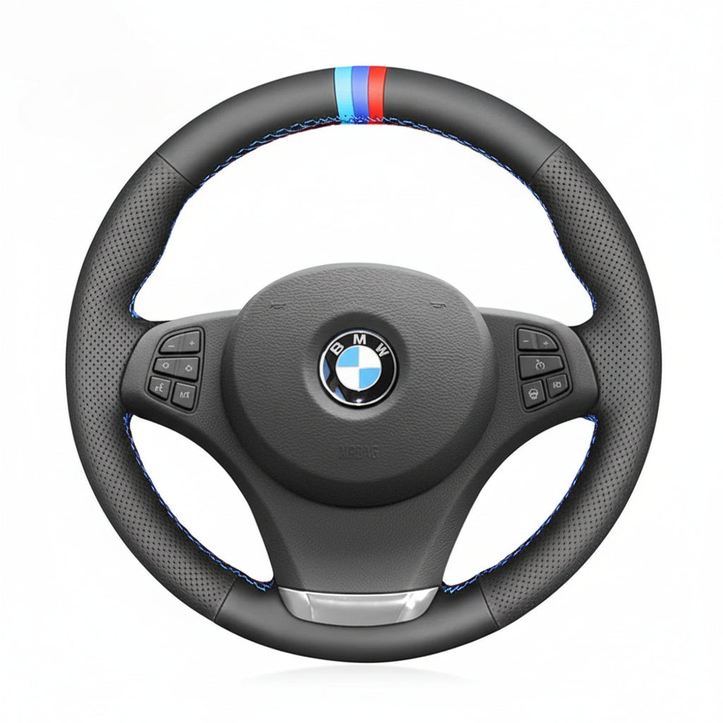 this is a steering wheel cover in full leather for bmw e83