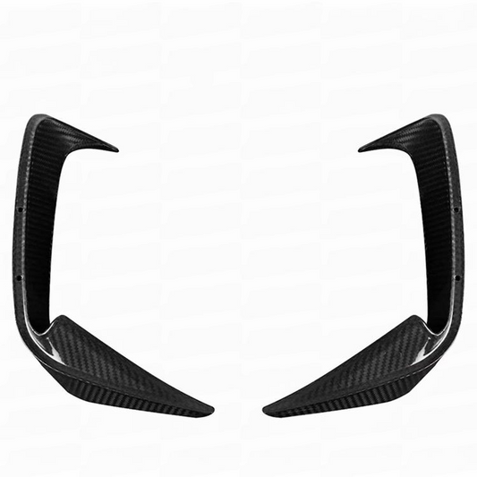 Carbon Fiber Rear Bumper Side Skirts For BMW M4 2019-2024