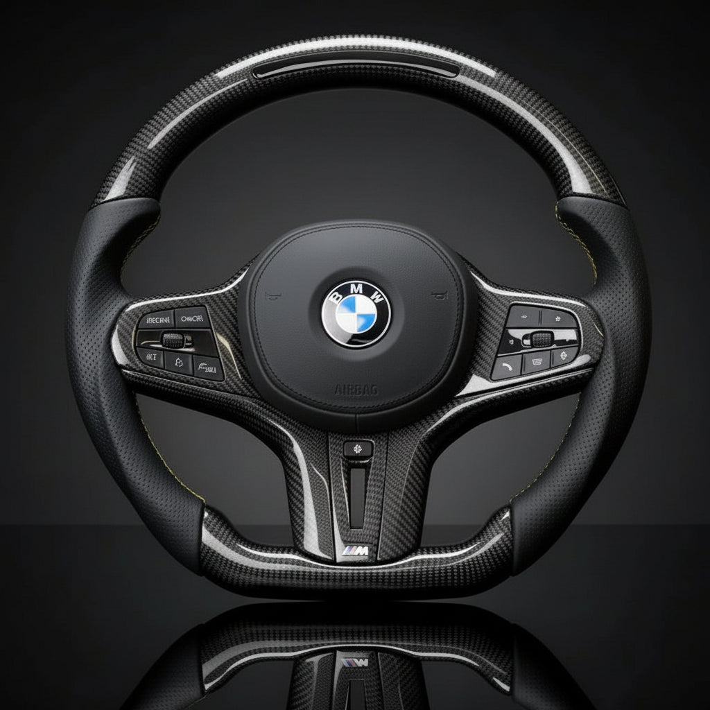 carbon fiber steering wheel for BMW 2/3/4/5/X5/X6 Series (2019-2024)