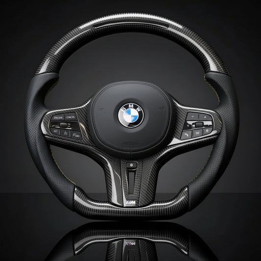 carbon fiber steering wheel for BMW 2/3/4/5/X5/X6 Series (2019-2024)