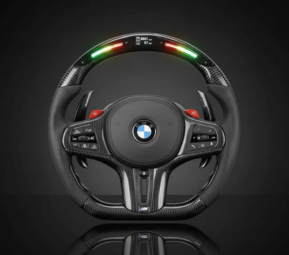 carbon fiber steering wheel for BMW 2/3/4/5/X5/X6 Series (2019-2024) 1