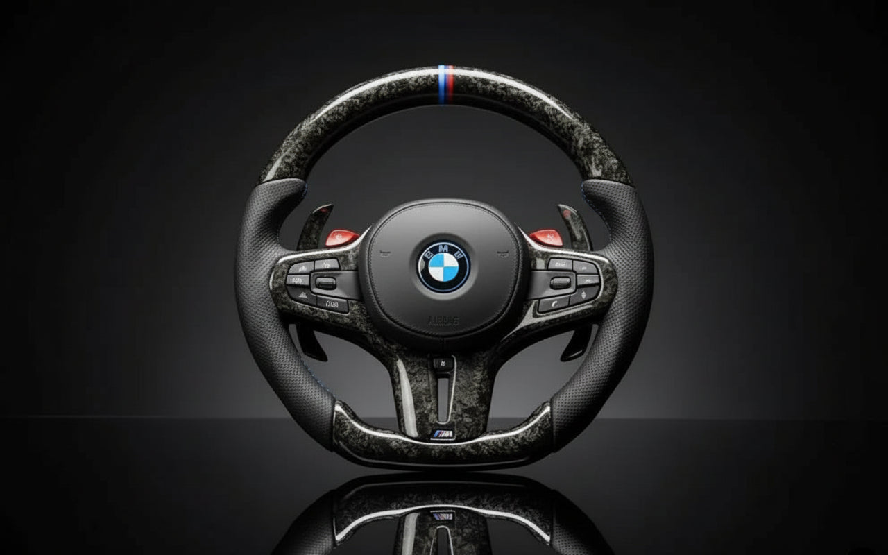 carbon fiber steering wheel for BMW 2/3/4/5/X5/X6 Series (2019-2024) 3