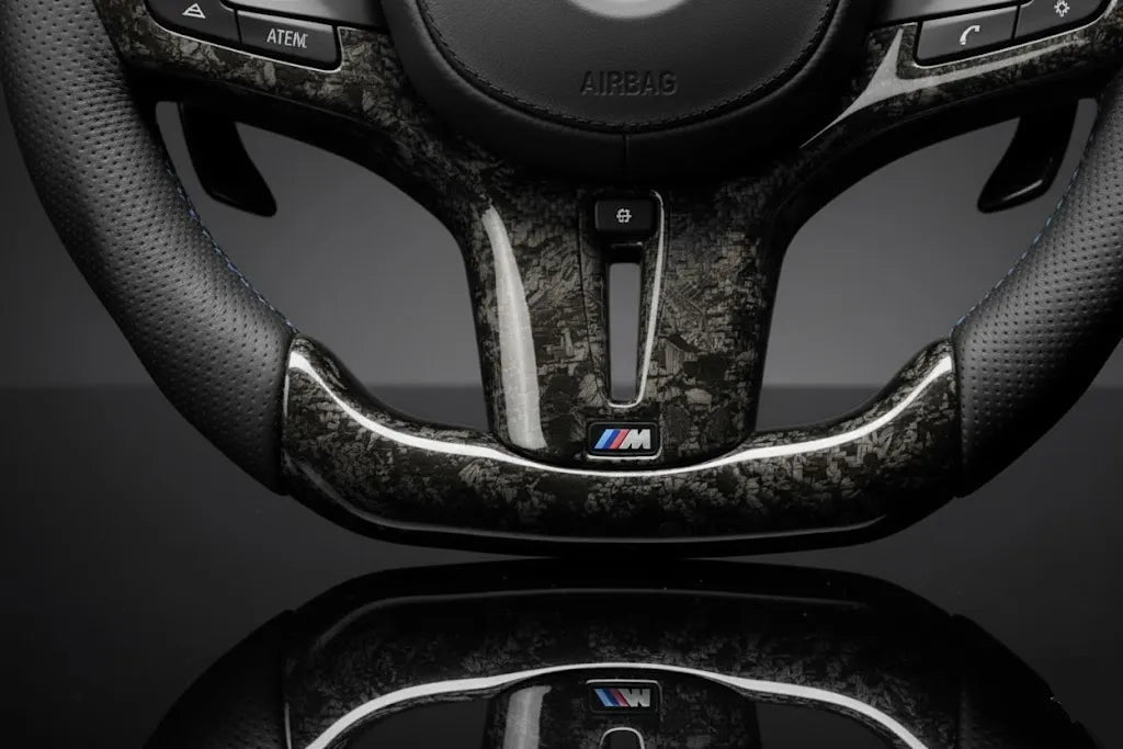 carbon fiber steering wheel for BMW 2/3/4/5/X5/X6 Series (2019-2024) 6