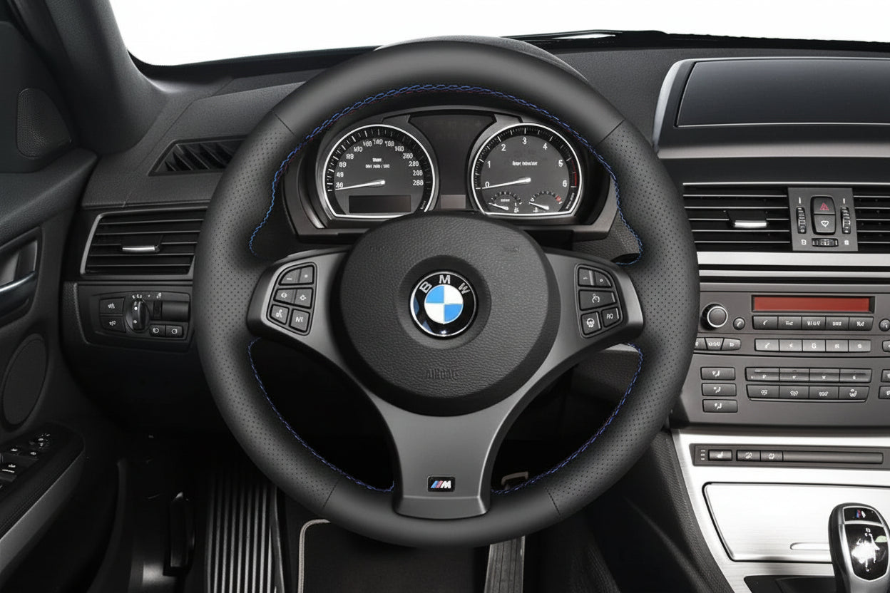 leather steering wheel cover for bmw e83