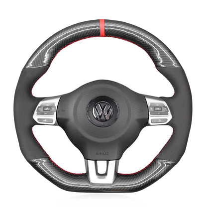Steering Wheel Cover for Volkswagen Golf MK6 Polo GTI Scirocco Tiguan Jetta 2009-2018
