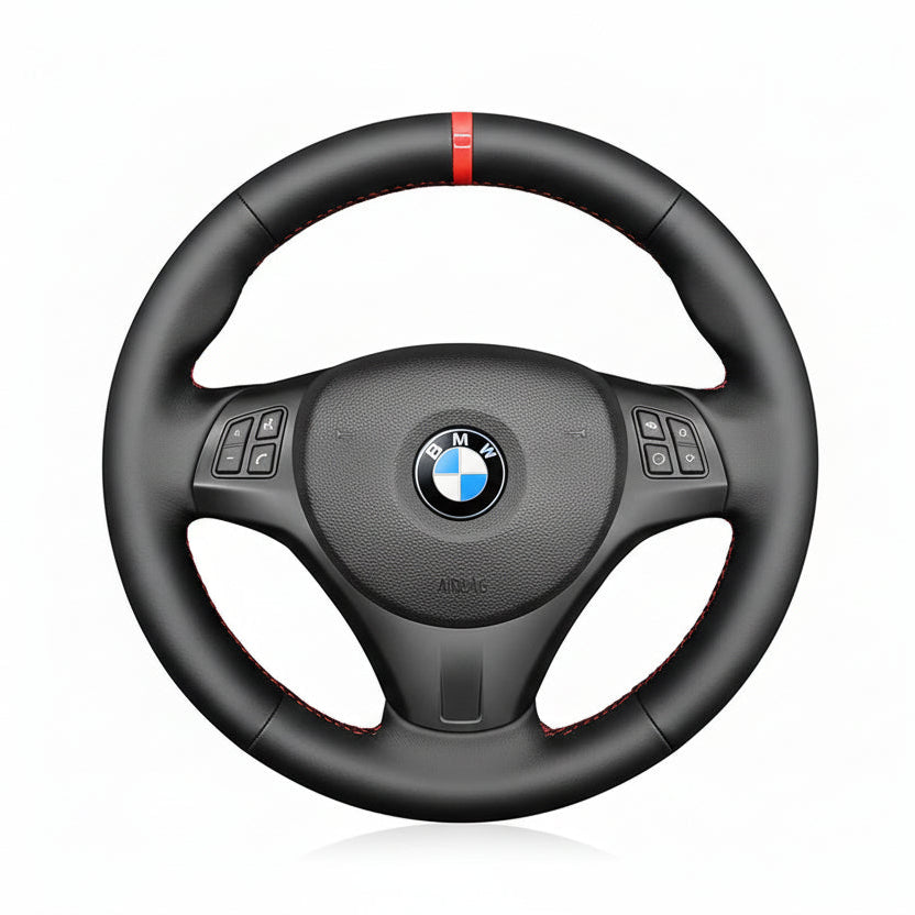 leather steering wheel cover for BMW 1 Series E81 E82 E87 E88 X1 E84