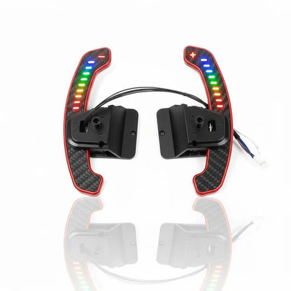 Carbon LED Magnetic Paddle Shifters For Mini F55 F56 F57 F60